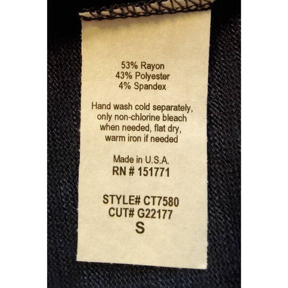 T23 Gilli brand blue Knit with elbow-length bat wing sleeves NWT - Picture 7 of 8